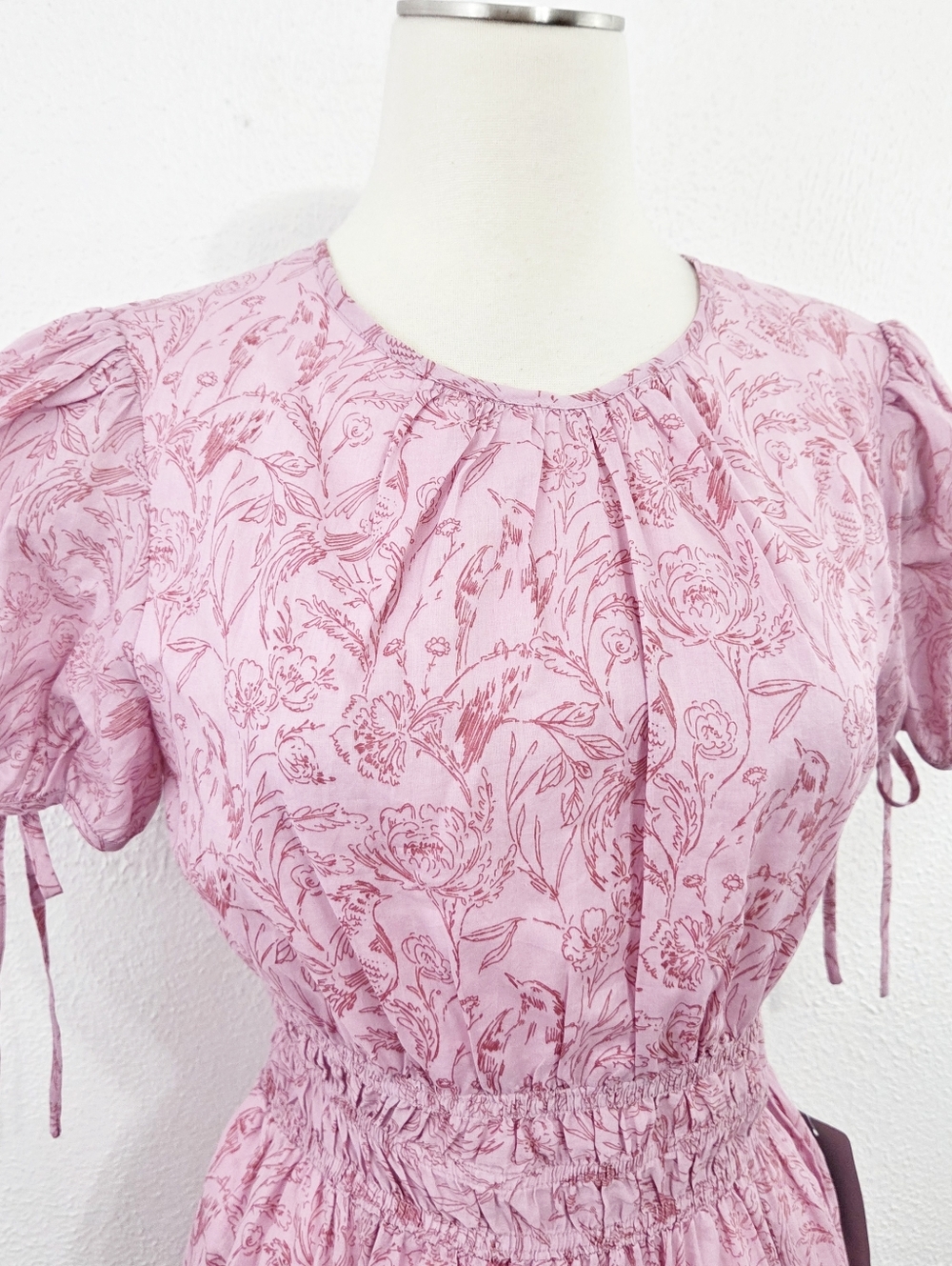 Gal Meets Glam Giselle maxi Dress Pink Blush Wedding Guest floral women's 8 NWT - Picture 5 of 10